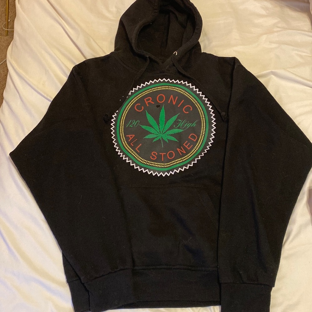 Black chronic hoodie